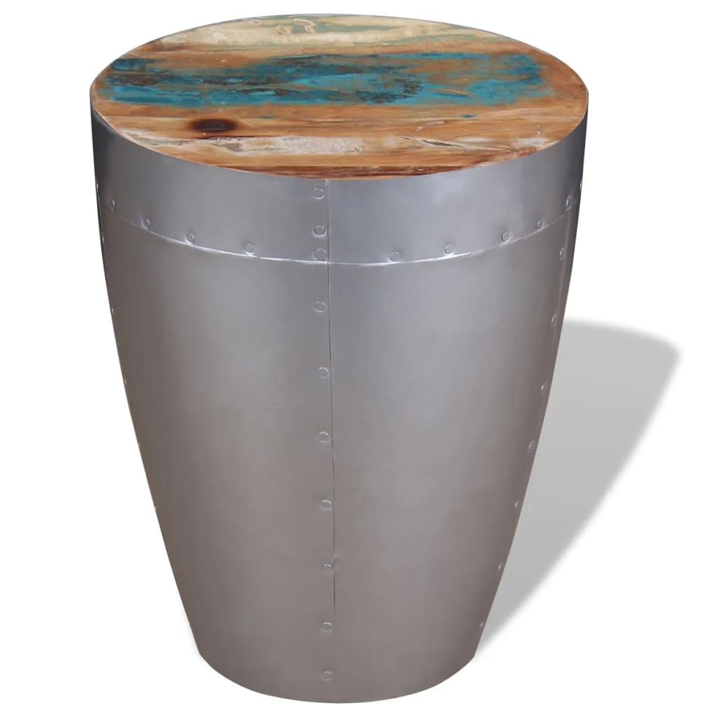 Tabouret aviateur Bois de récupération massif - XIOS