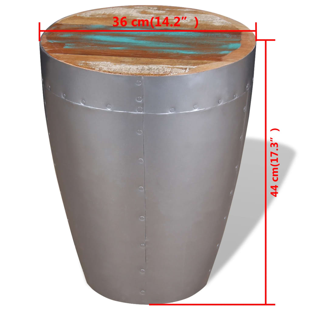 Tabouret aviateur Bois de récupération massif - XIOS