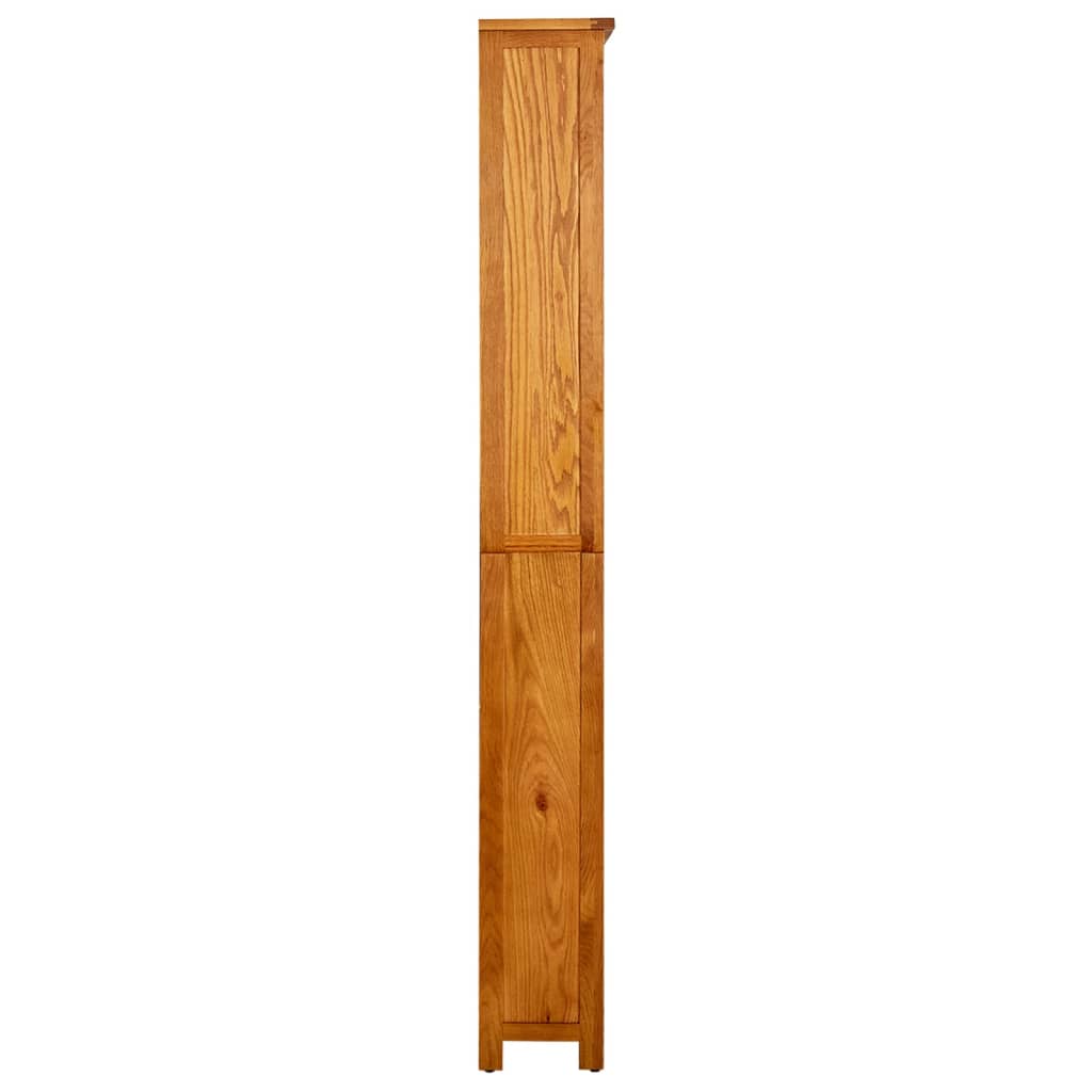 Bibliothèque à 6 étagères 80x22,5x180 cm Bois de chêne massif - XIOS