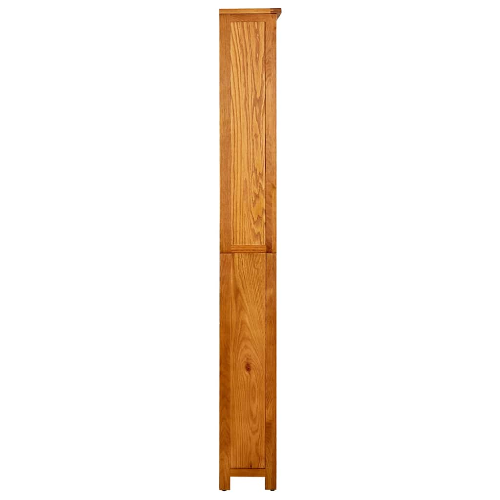 Bibliothèque à 6 étagères 80x22,5x180 cm Bois de chêne massif - XIOS