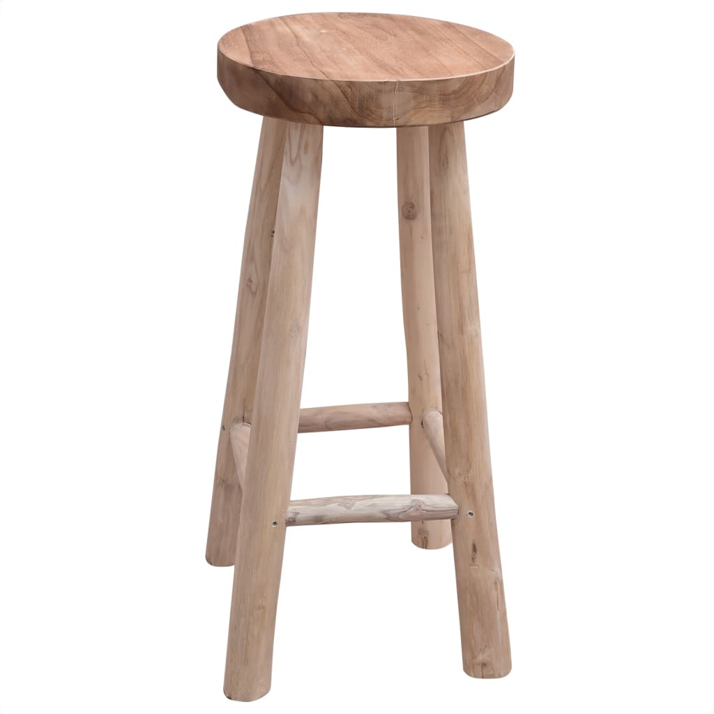 Chaise de bar Bois de teck solide - XIOS