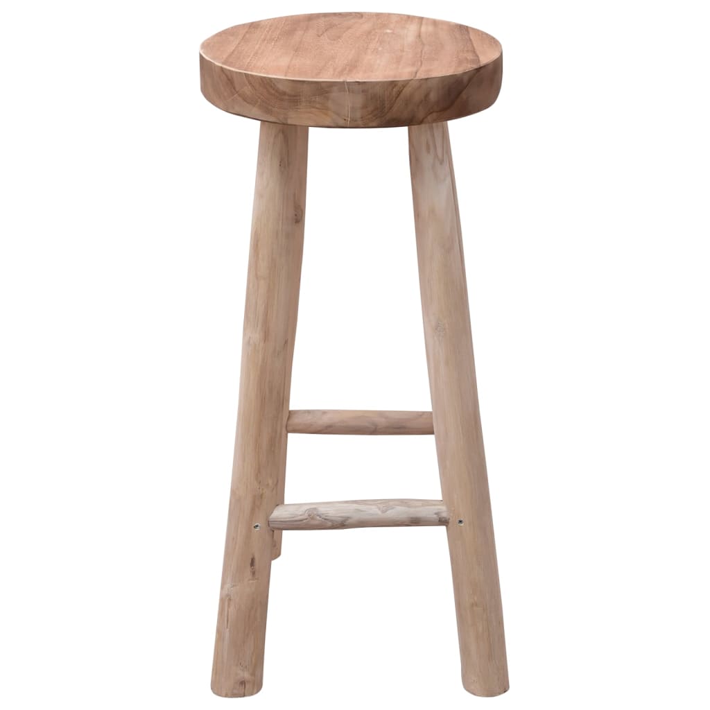 Chaise de bar Bois de teck solide - XIOS