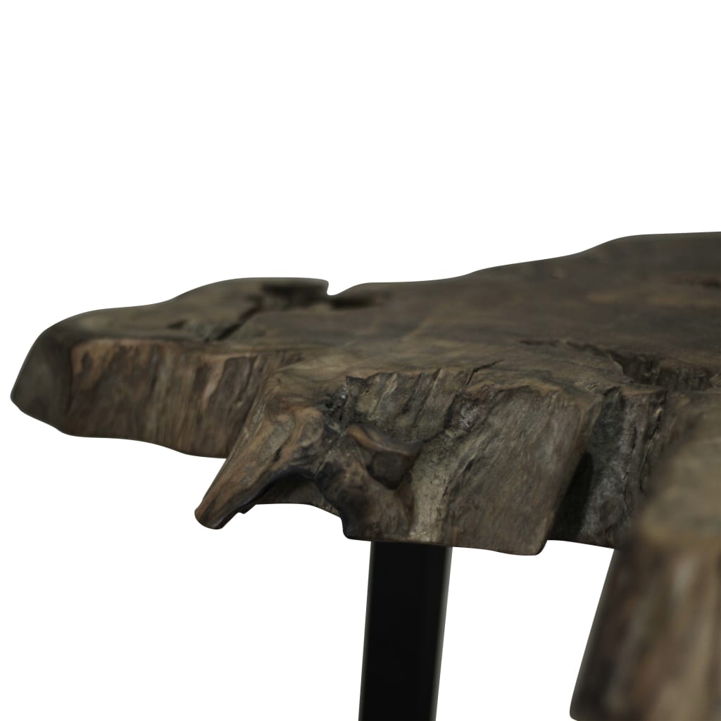 Table basse Teck authentique 80x70x38 cm - XIOS