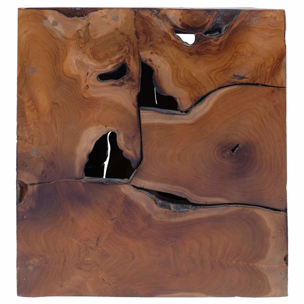 Tabourets 2 pcs marron 40x40x45 cm bois de teck massif - XIOS