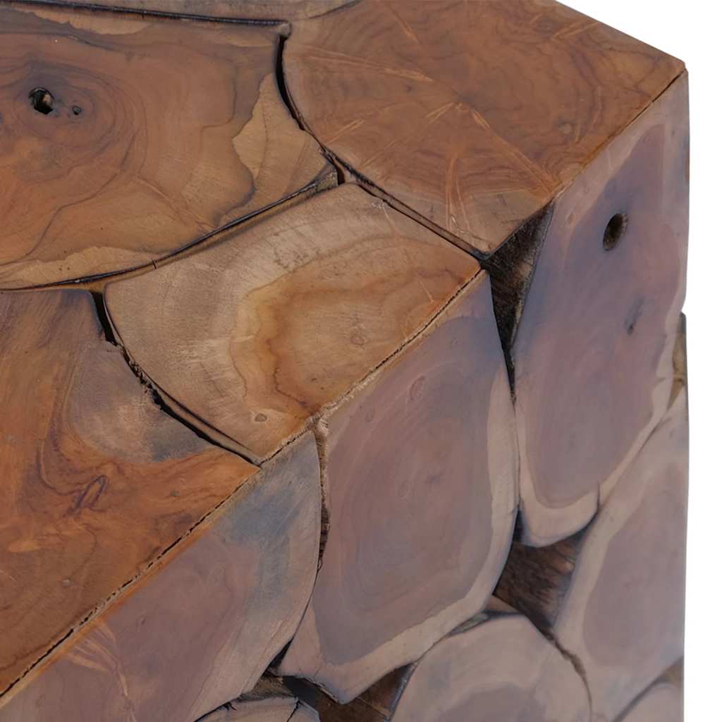 Tabourets 2 pcs marron 40x40x45 cm bois de teck massif - XIOS
