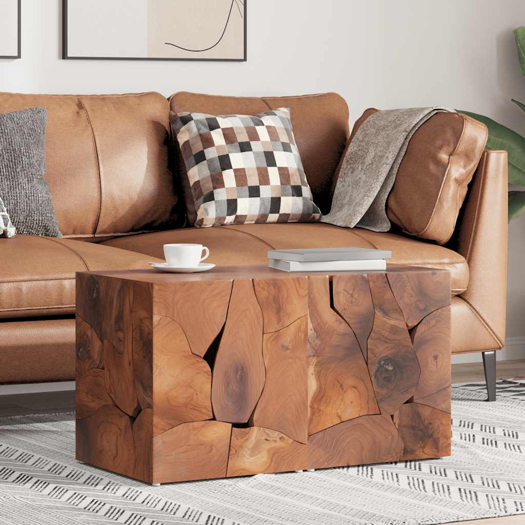 Tabourets 2 pcs marron 40x40x45 cm bois de teck massif - XIOS