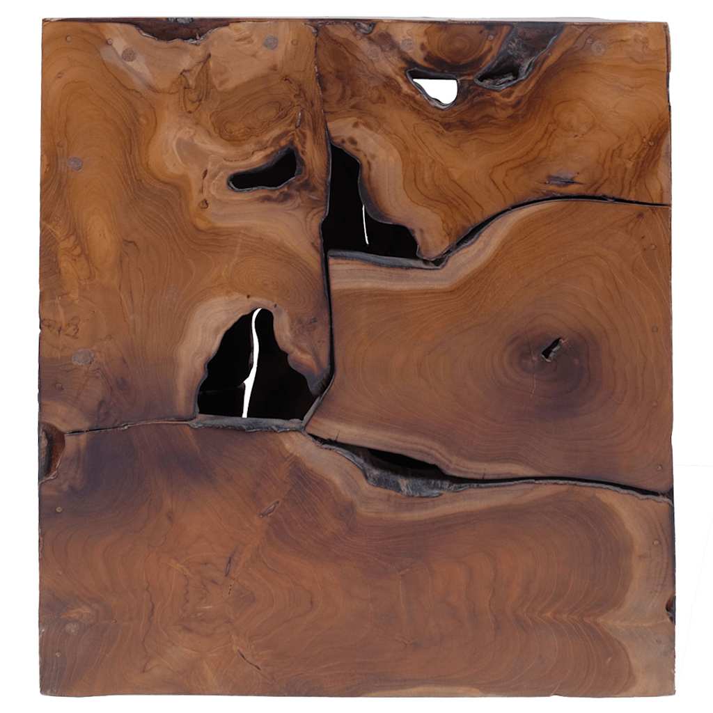 Tabourets 4 pcs marron 40x40x45 cm bois de teck massif - XIOS