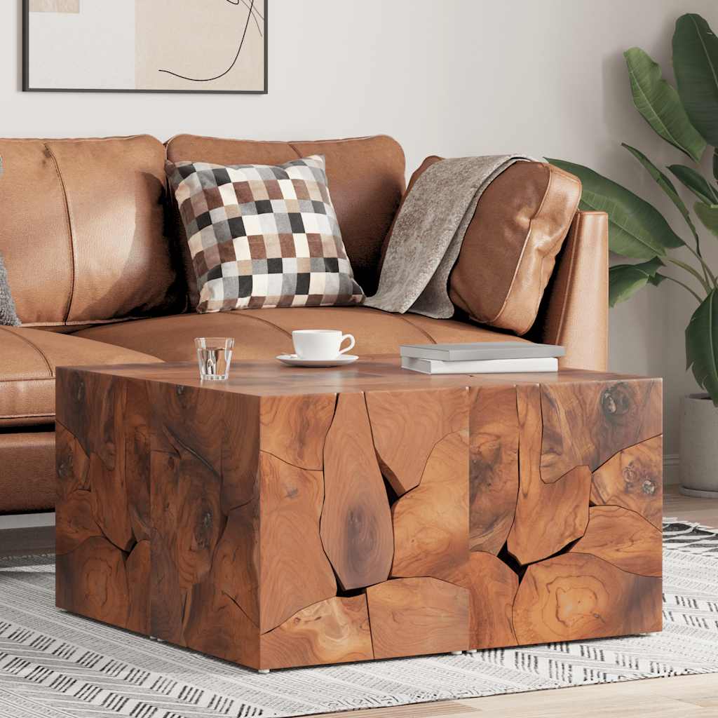 Tabourets 4 pcs marron 40x40x45 cm bois de teck massif - XIOS