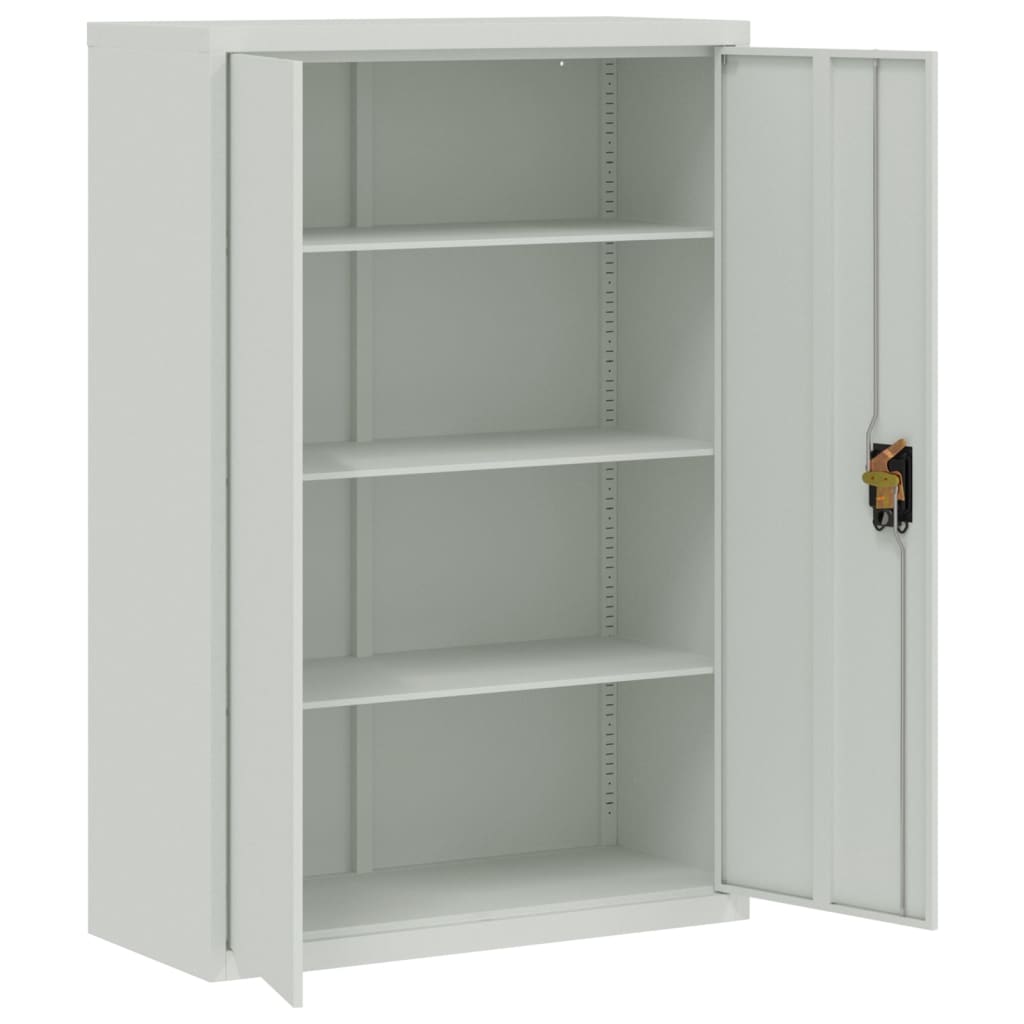 Armoire de bureau 90x40x140 cm Acier Gris - XIOS