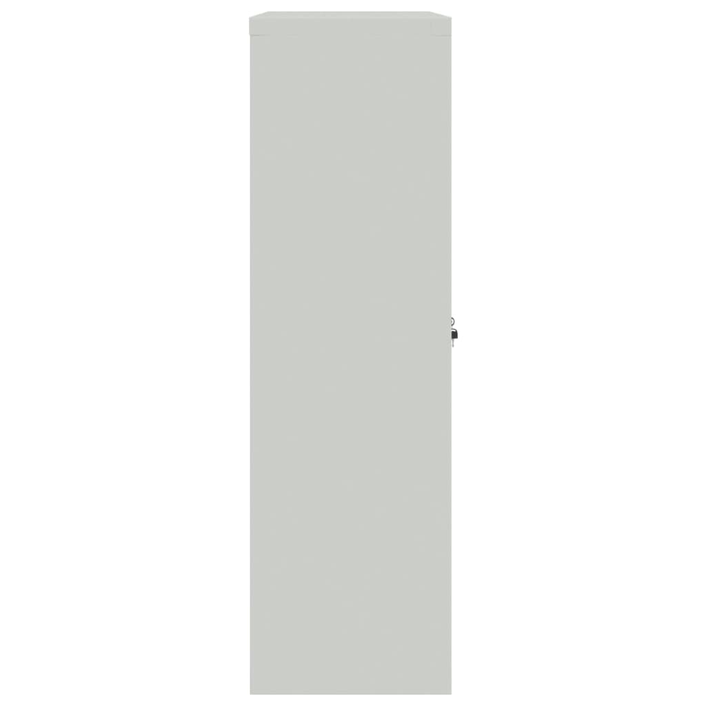 Armoire de bureau 90x40x140 cm Acier Gris - XIOS