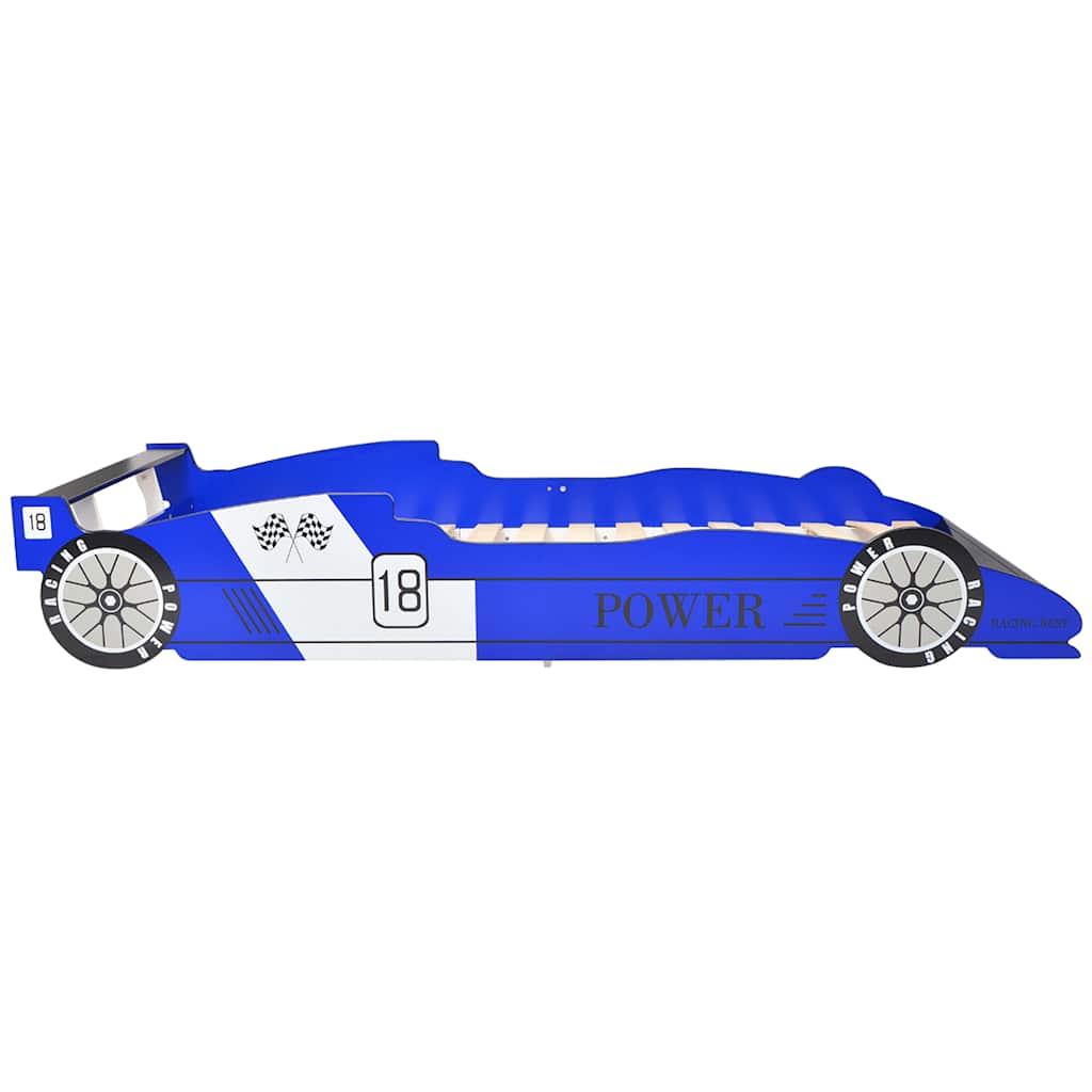 Lit voiture de course pour enfants 90 x 200 cm Bleu - XIOS
