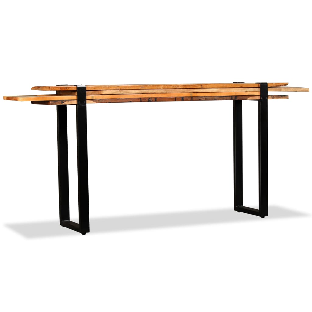Table console Bois de récupération massif réglable - XIOS
