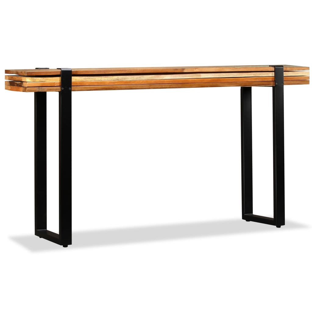 Table console Bois de récupération massif réglable - XIOS
