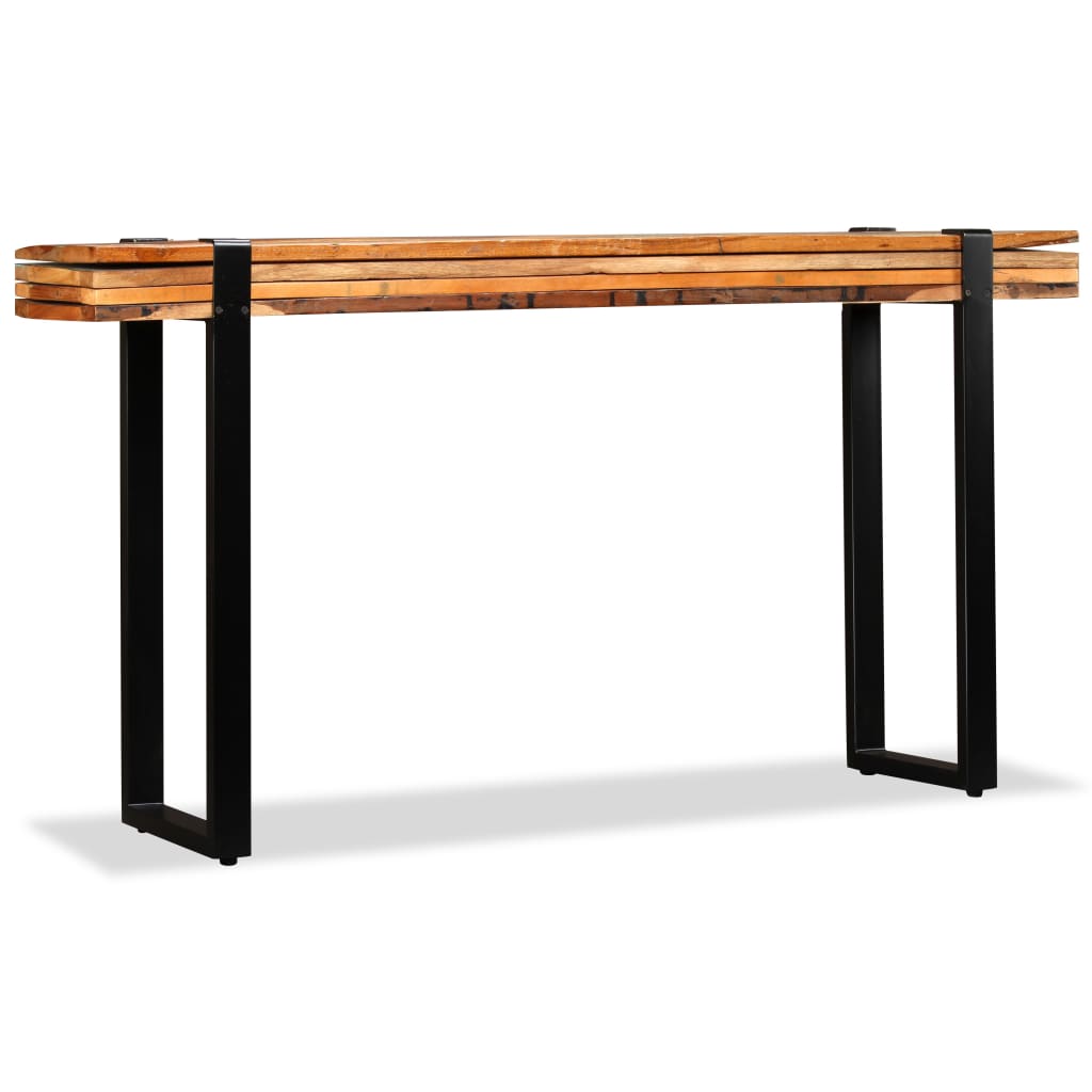 Table console Bois de récupération massif réglable - XIOS