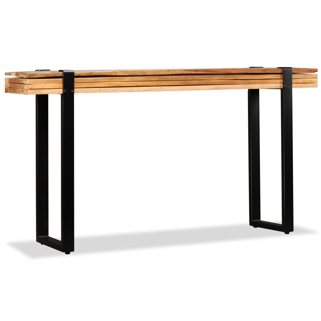 Table console Bois de récupération massif réglable - XIOS