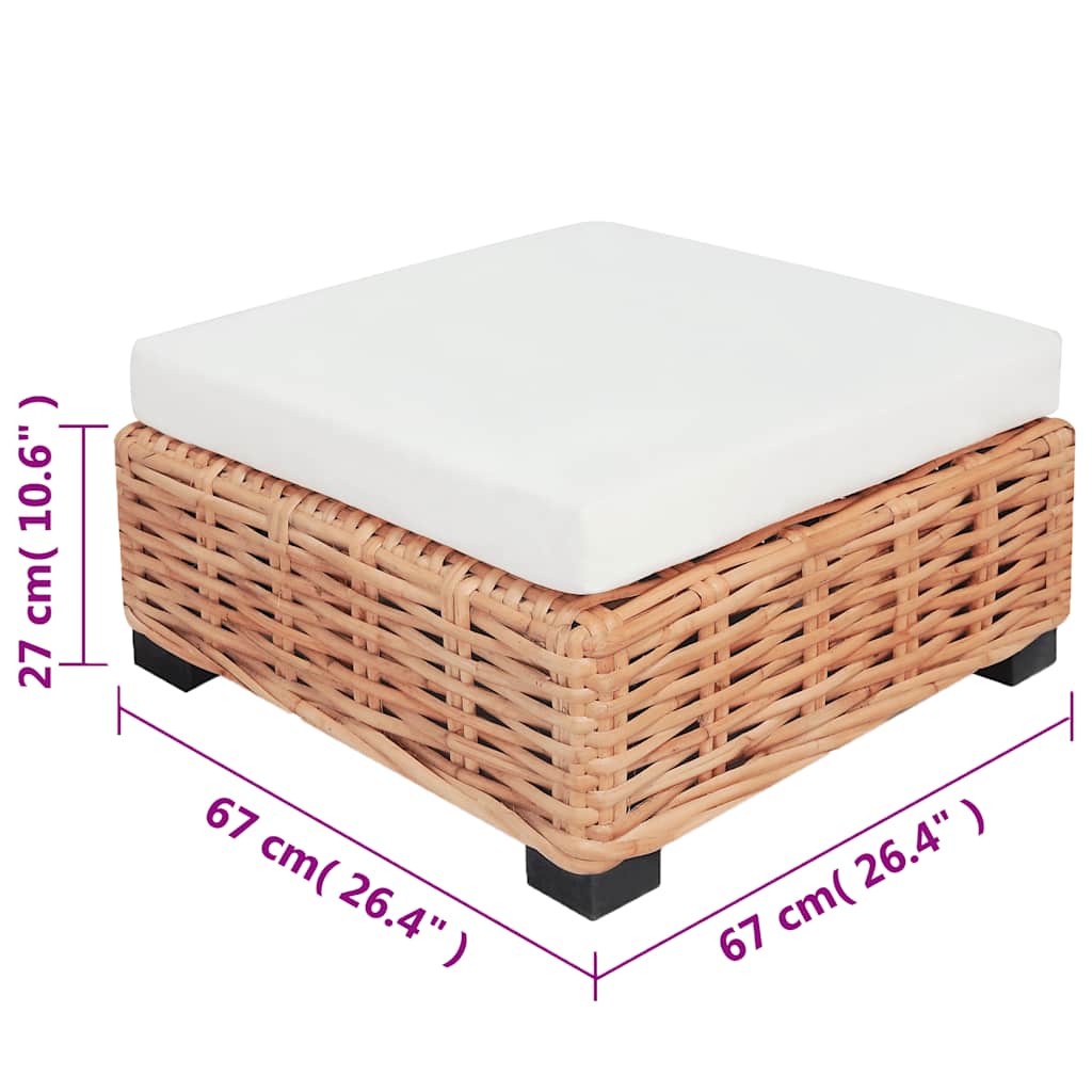 Ensemble de canapés 27 pcs Rotin naturel - XIOS