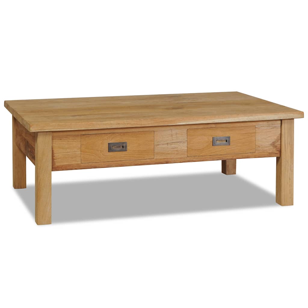 Table basse teck massif 100x60x35 cm - XIOS