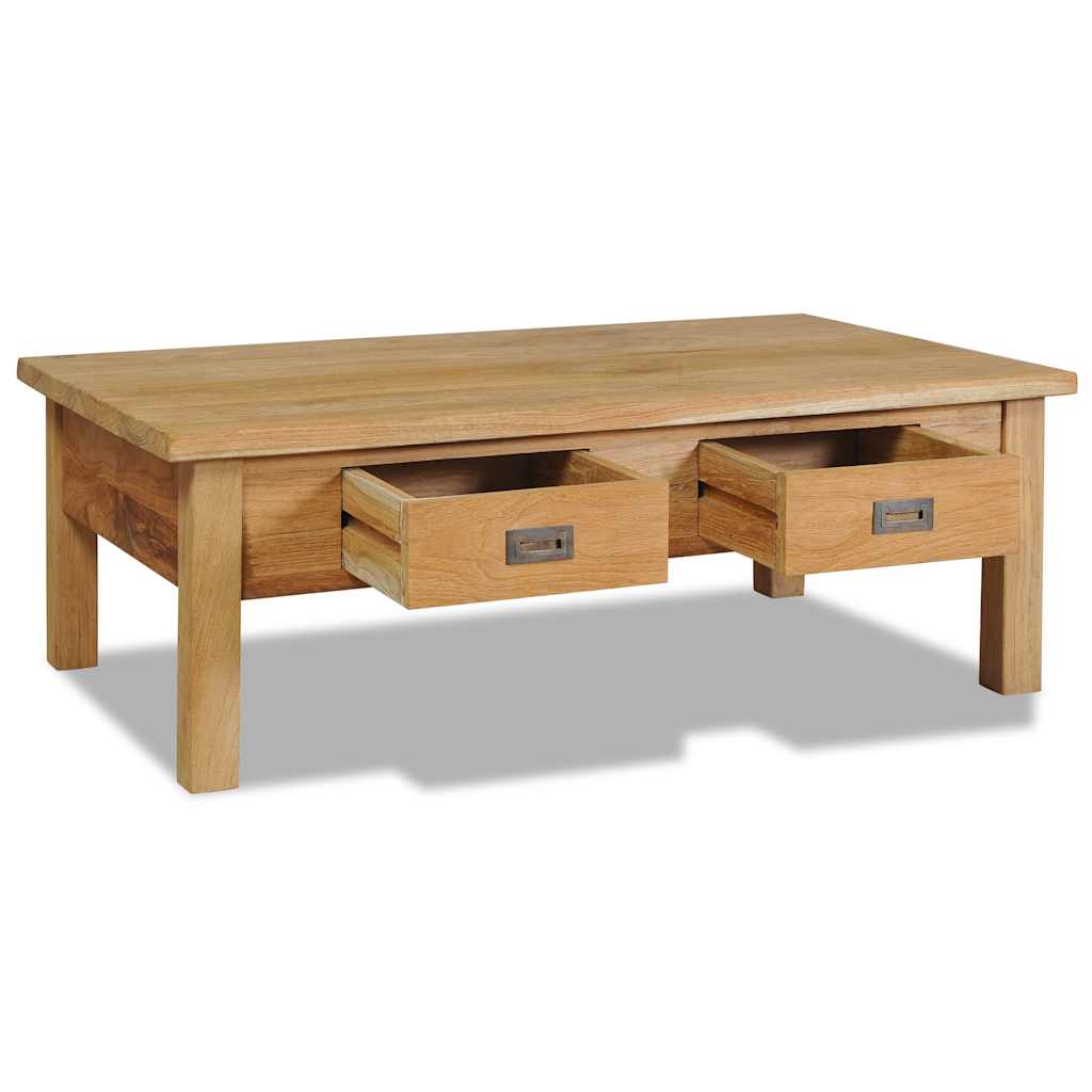 Table basse teck massif 100x60x35 cm - XIOS