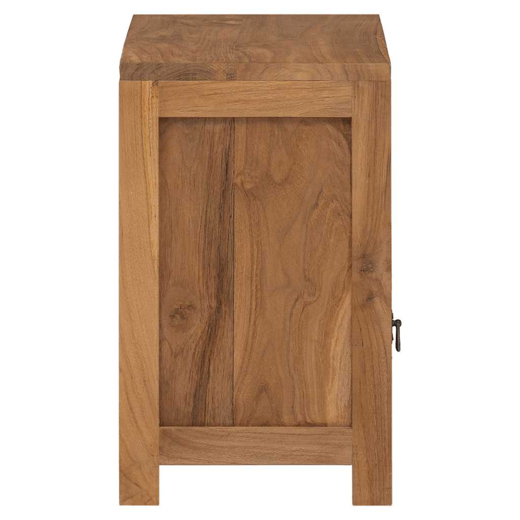 Table de chevet teck massif 40x30x50 cm