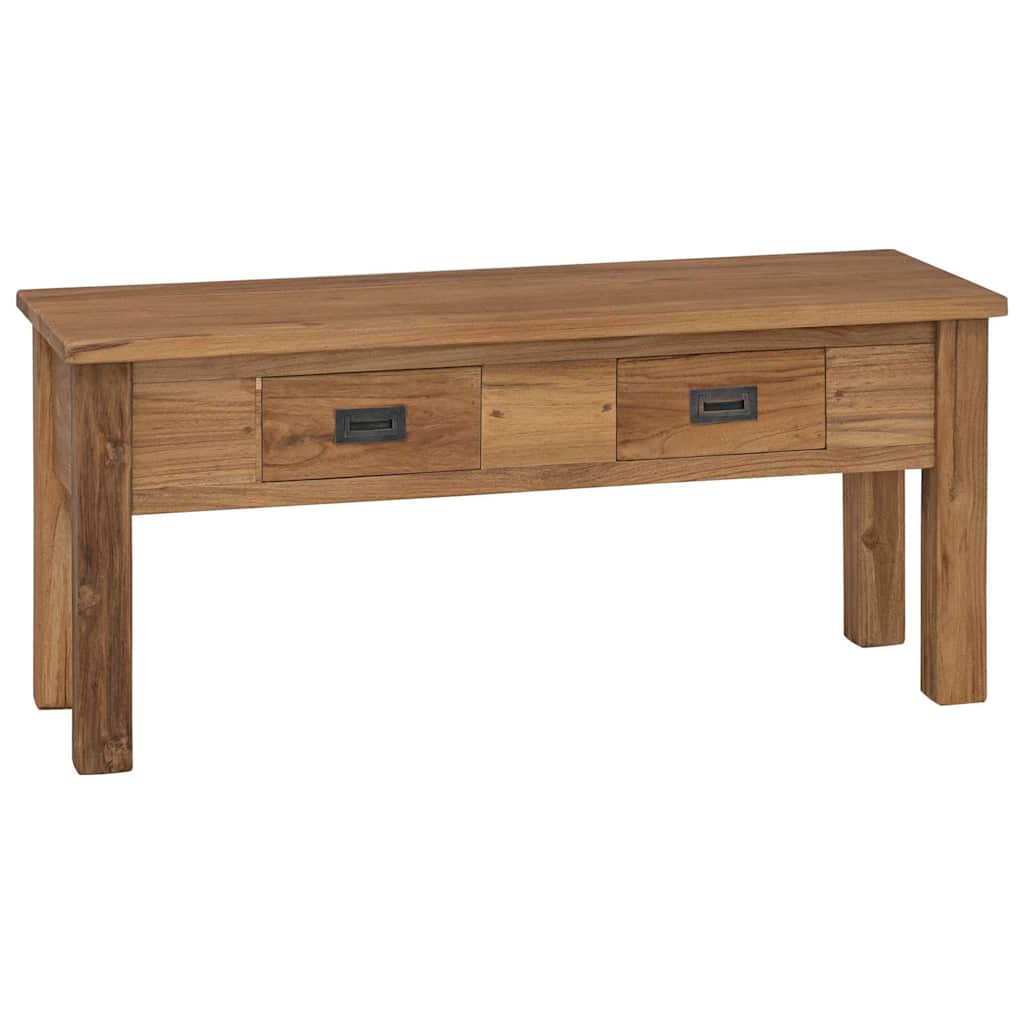 Banc d'entrée teck massif 90 x 30 x 40 cm - XIOS