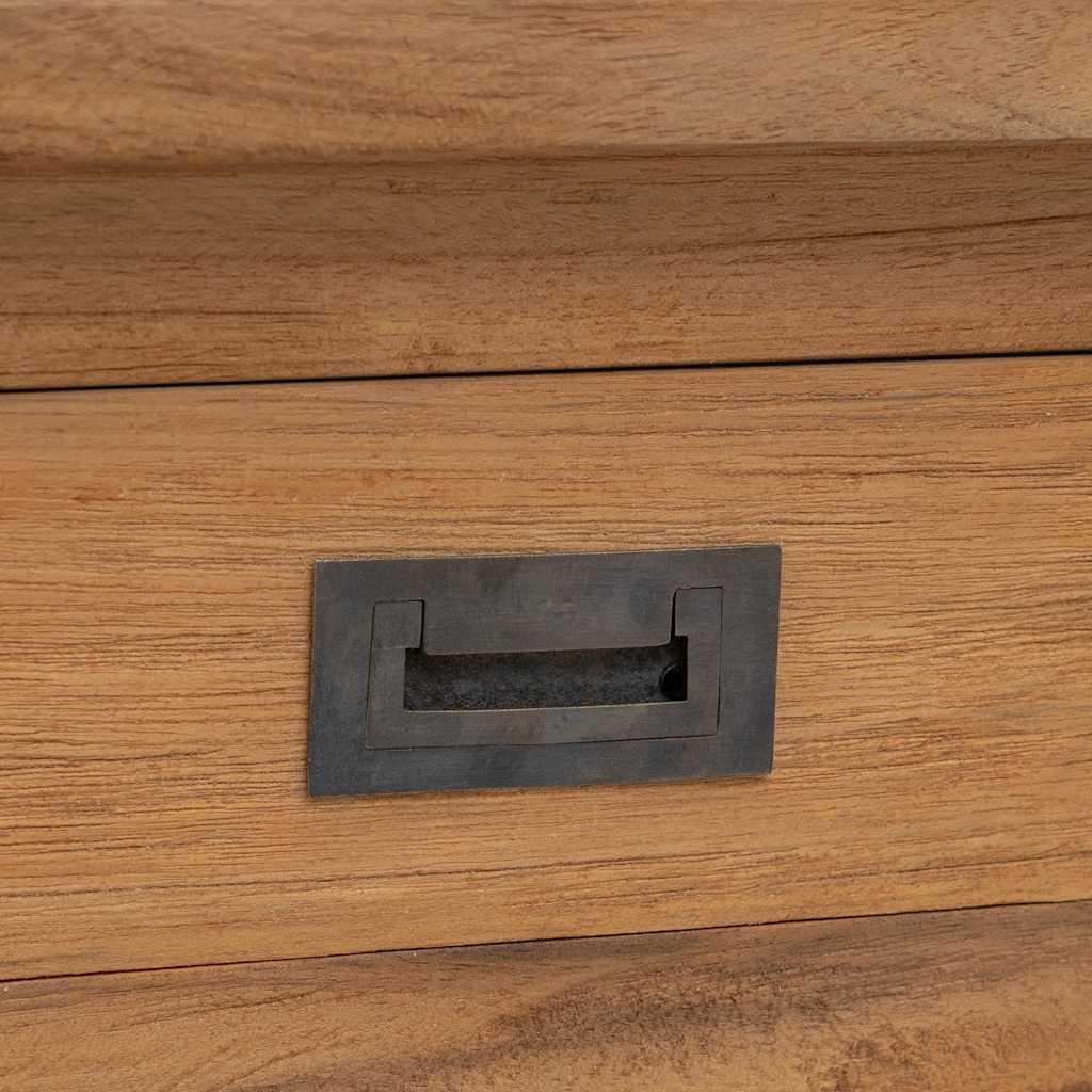 Banc d'entrée teck massif 90 x 30 x 40 cm - XIOS