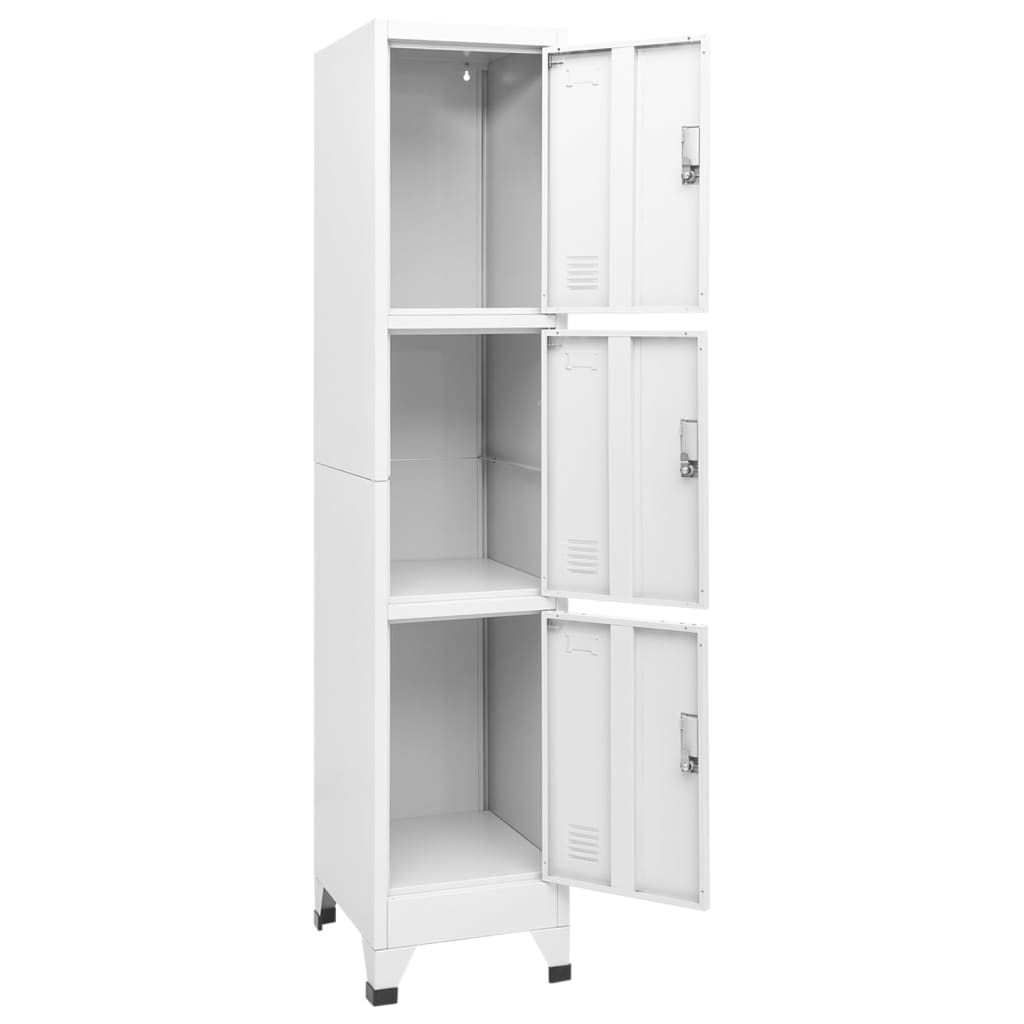 Armoire à casier avec 3 compartiments 38x45x180 cm - XIOS