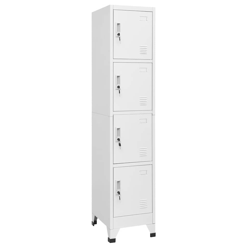 Armoire à casier avec 4 compartiments 38x45x180 cm