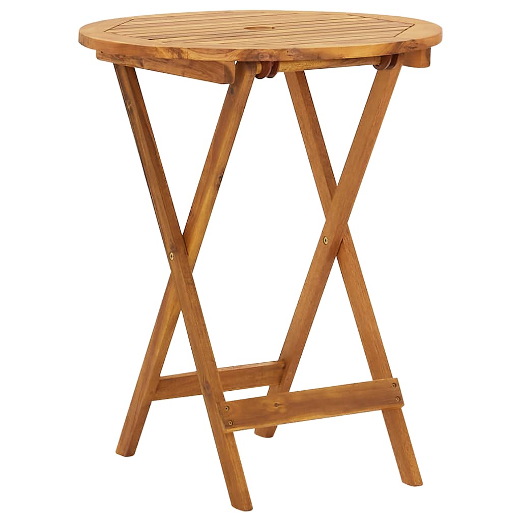 Mobilier de bistro pliable 3 pcs Bois d'acacia solide - XIOS