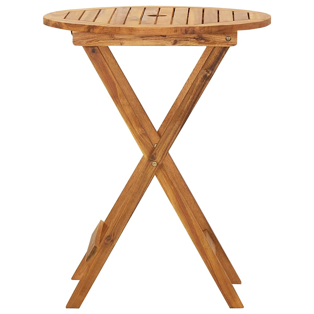 Mobilier de bistro pliable 3 pcs Bois d'acacia solide - XIOS