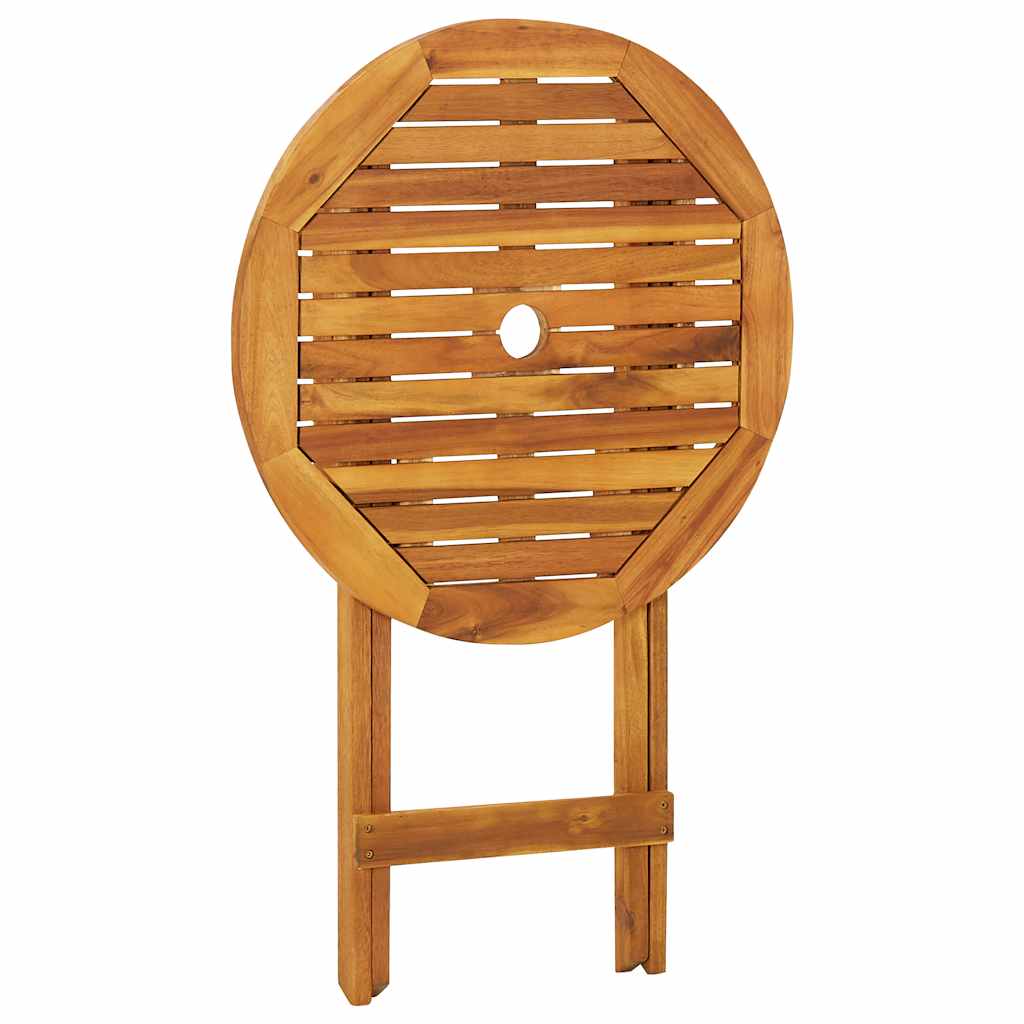 Mobilier de bistro pliable 3 pcs Bois d'acacia solide - XIOS
