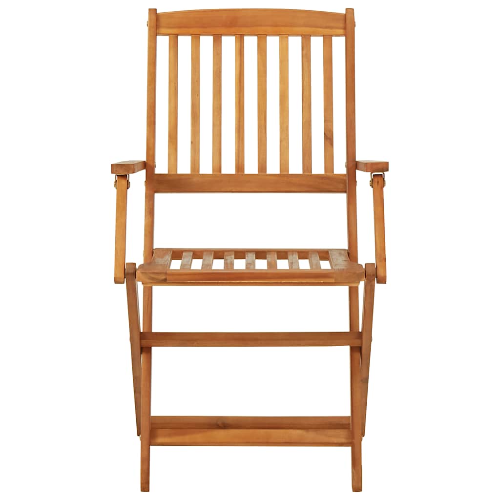 Mobilier de bistro pliable 3 pcs Bois d'acacia solide - XIOS