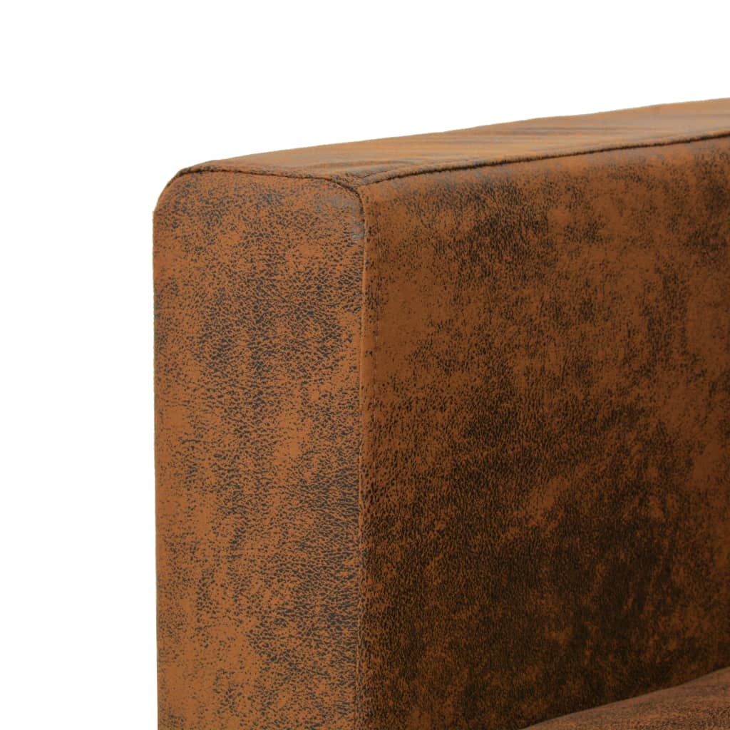 Canapé à 3 places 191 x 73 x 82 cm Cuir daim artificiel - XIOS