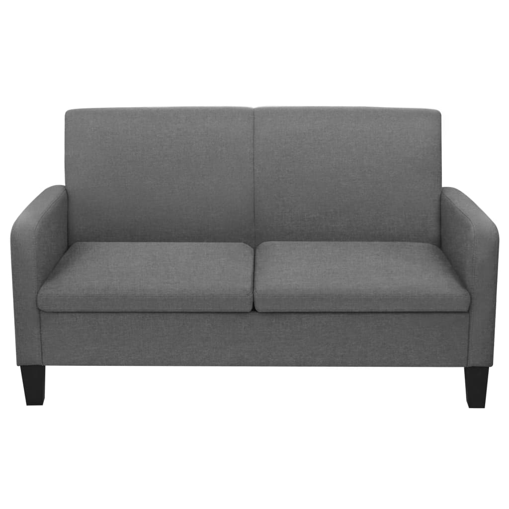Canapé à 2 places 135x65x76 cm Gris foncé - XIOS