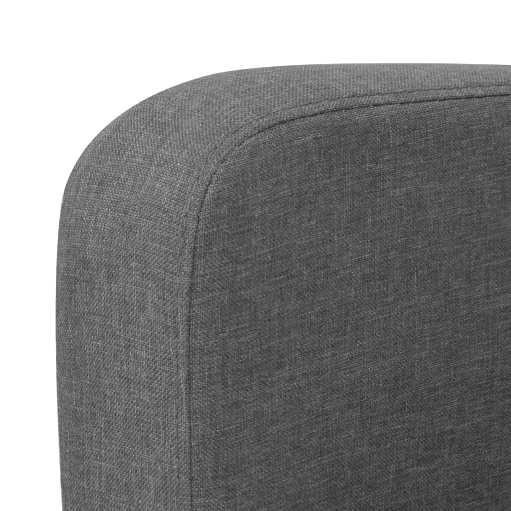 Canapé à 2 places 135x65x76 cm Gris foncé - XIOS