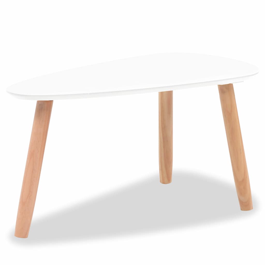 Ensemble de tables basses 2 pcs Bois de pin massif Blanc - XIOS