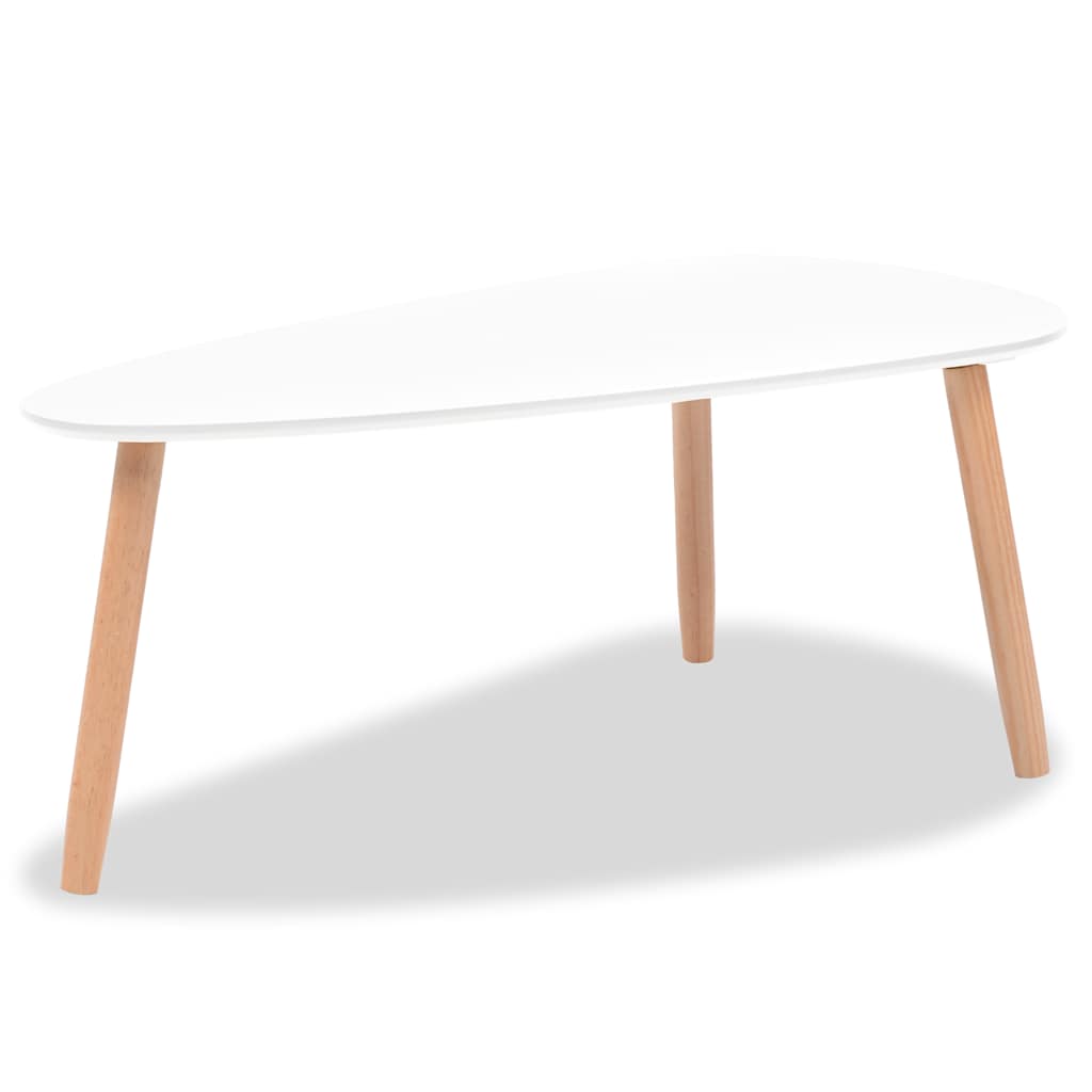 Ensemble de tables basses 2 pcs Bois de pin massif Blanc - XIOS