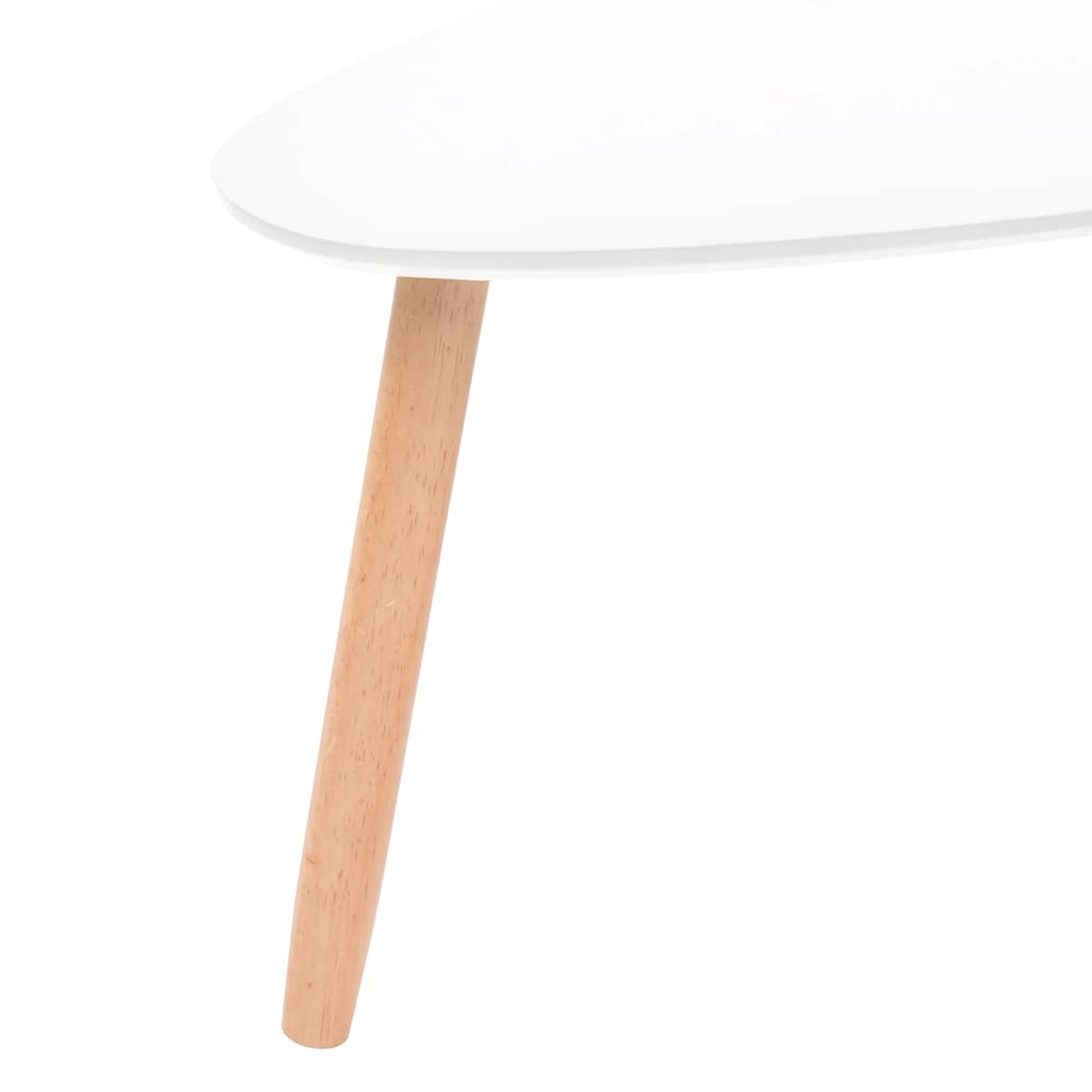 Ensemble de tables basses 2 pcs Bois de pin massif Blanc - XIOS
