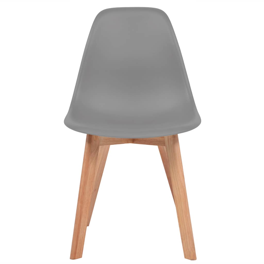 Chaises à manger lot de 6 Gris Plastique - XIOS
