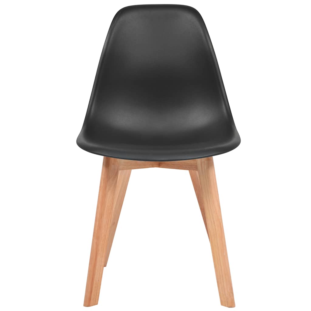 Chaises à manger lot de 6 Noir Plastique - XIOS