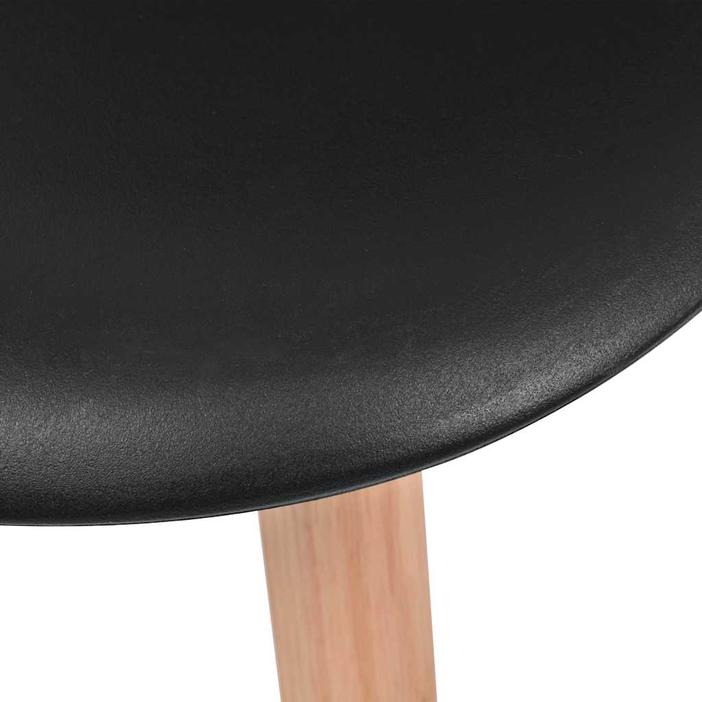 Chaises à manger lot de 6 Noir Plastique - XIOS