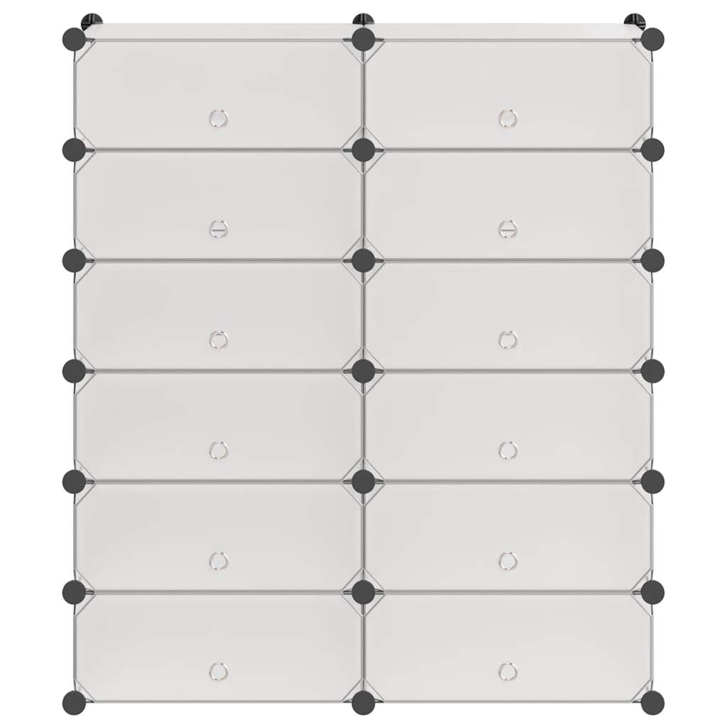 Armoire à chaussures avec 12 compartiments Blanc - XIOS