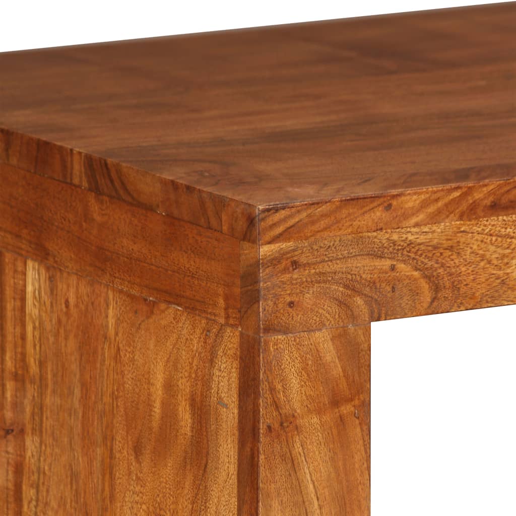 Table console Bois massif avec finition miel 110x40x76 cm - XIOS