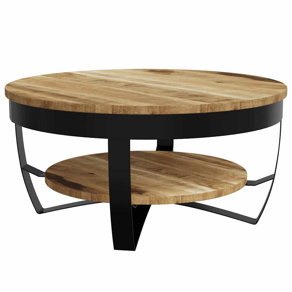 Table basse Bois massif de manguier brut 65x32 cm - XIOS