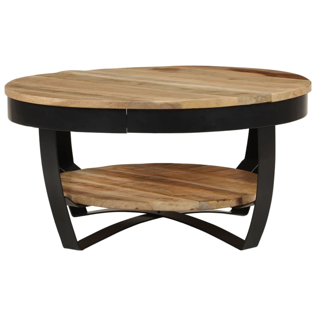 Table basse Bois massif de manguier brut 65x32 cm - XIOS