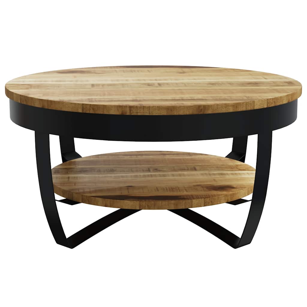 Table basse Bois massif de manguier brut 65x32 cm - XIOS