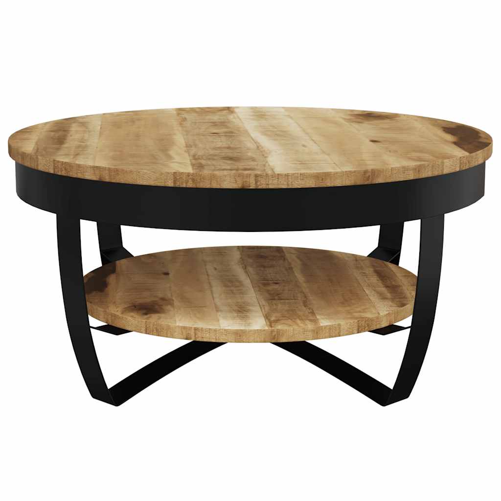 Table basse Bois massif de manguier brut 65x32 cm - XIOS