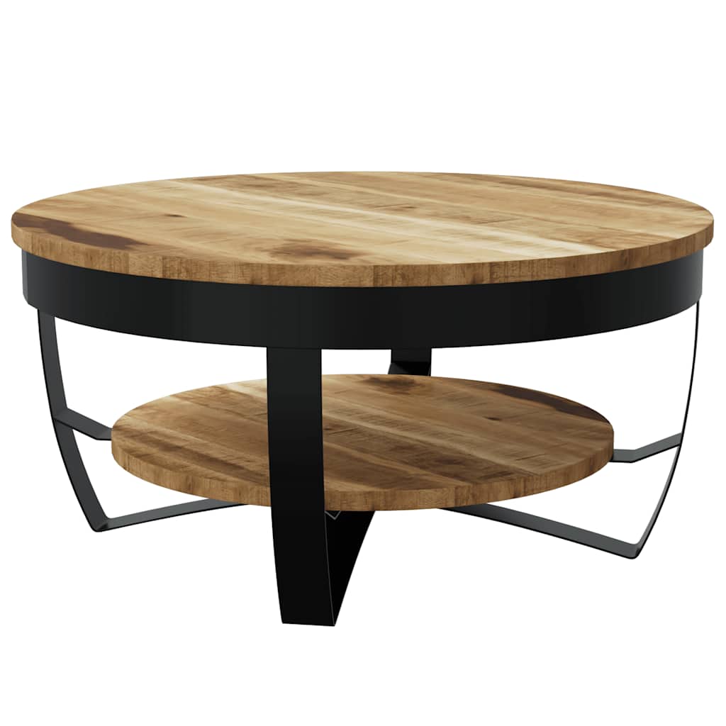 Table basse Bois massif de manguier brut 65x32 cm - XIOS