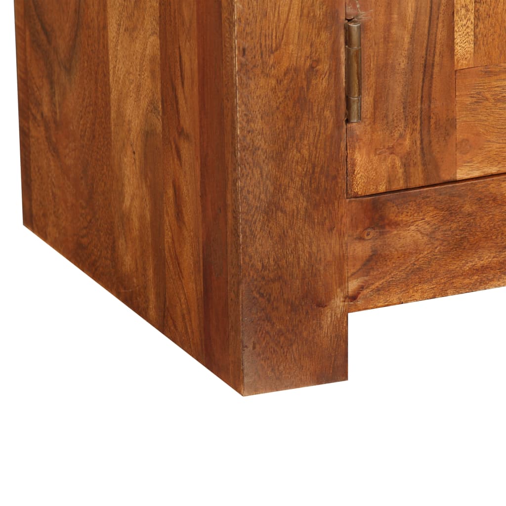 Meuble TV Bois massif avec finition miel 120 x 30 x 40 cm - XIOS