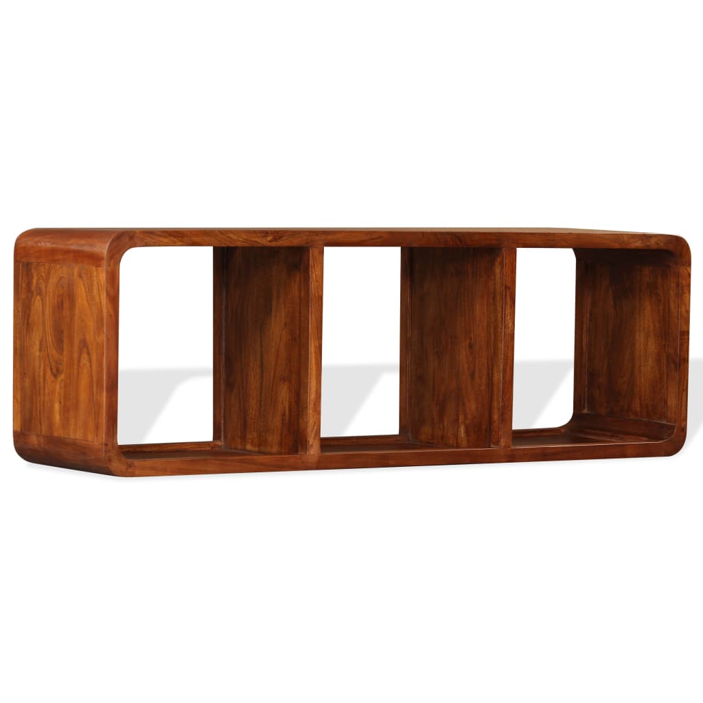 Meuble TV Bois massif avec finition miel 120 x 30 x 40 cm - XIOS