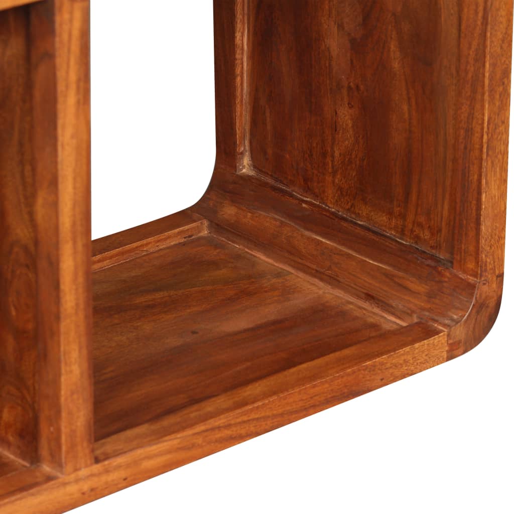 Meuble TV Bois massif avec finition miel 120 x 30 x 40 cm - XIOS